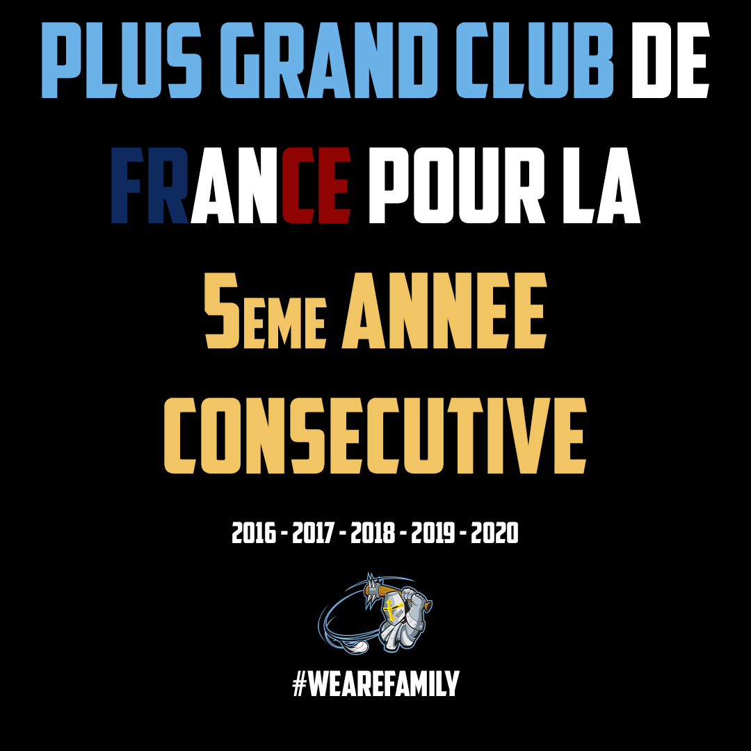 Les Templiers, plus grand club de France en 2020